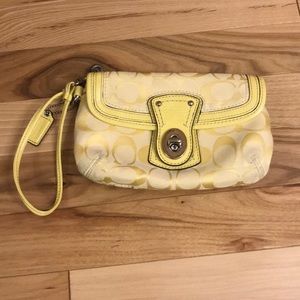Yellow Coach Wristlet!